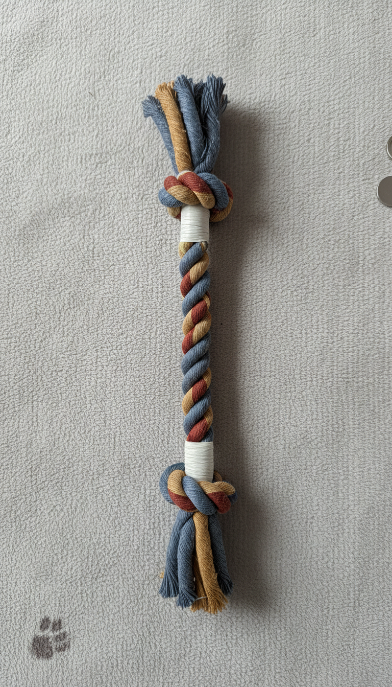 ComfyTail reinforced triple-weave tug rope