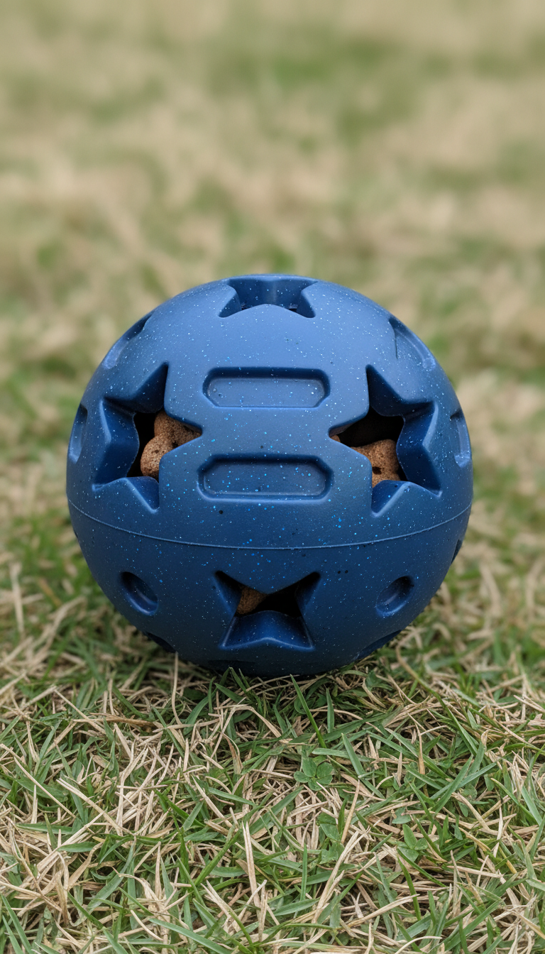 ComfyTail treat-dispensing dog ball