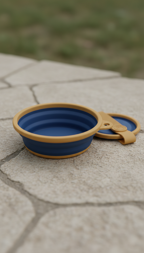 ComfyTail collapsible silicone travel bowl
