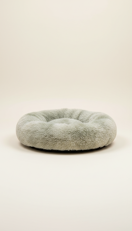 ComfyTail calming donut bed with raised edges